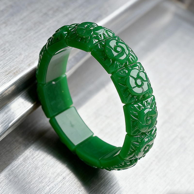 Women Accessories Products - Real jade flor pulseira pulseira designer