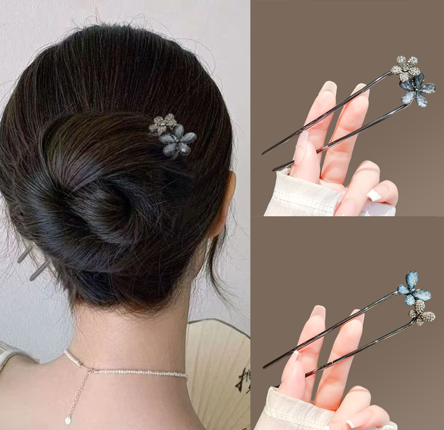 Women Knight Accessories - Grampo de Cabelo Vintage Floral com