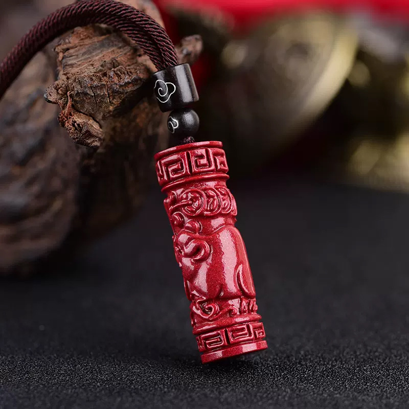 Luxo vermelho cinábrio zodíaco - Women Accessories Products avaliação e preço