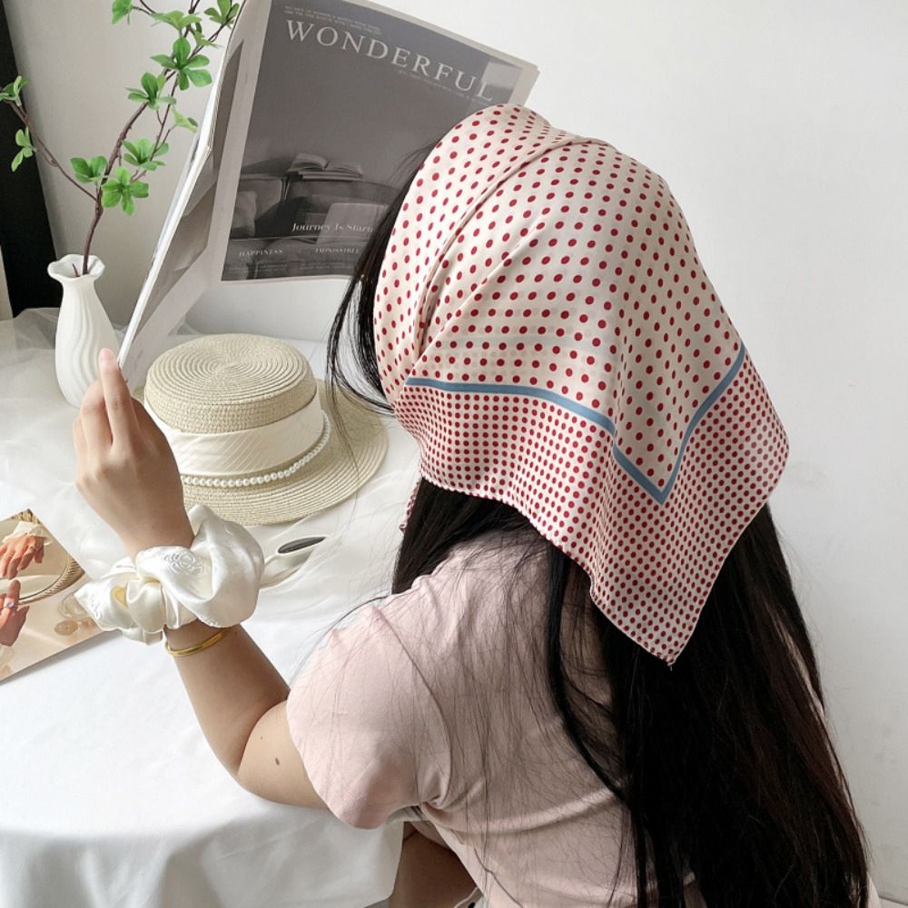Lenço Estampado de Bolinhas Ve - Women'S Y2K Accessories avaliação e preço