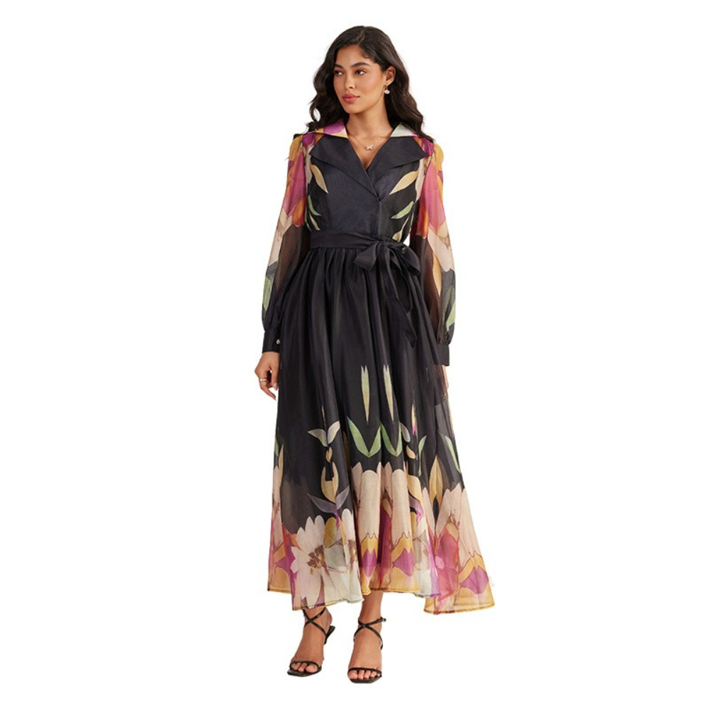Vestido Longo Estampado com Go - Women Accessories Picture avaliação e preço