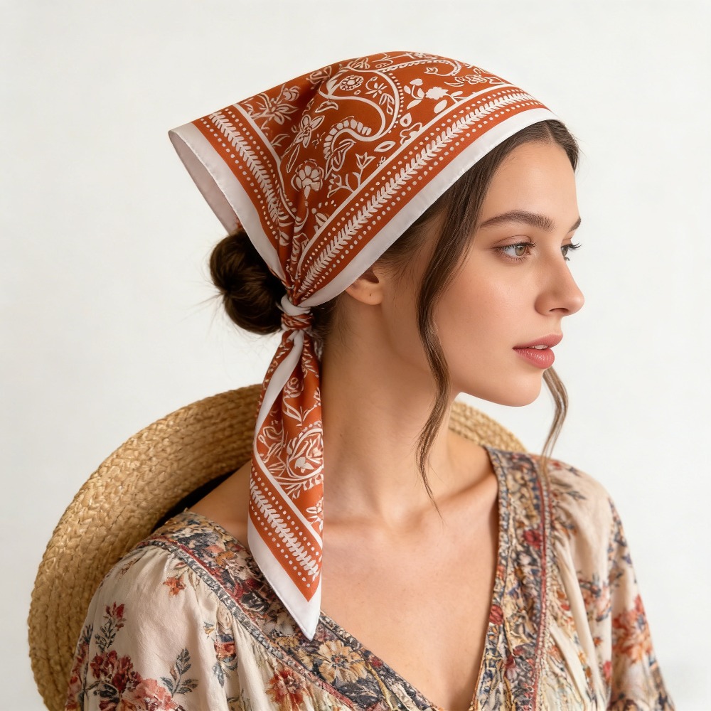 Lenço de seda com estampa de c - Silk Scarf Square avaliação e preço