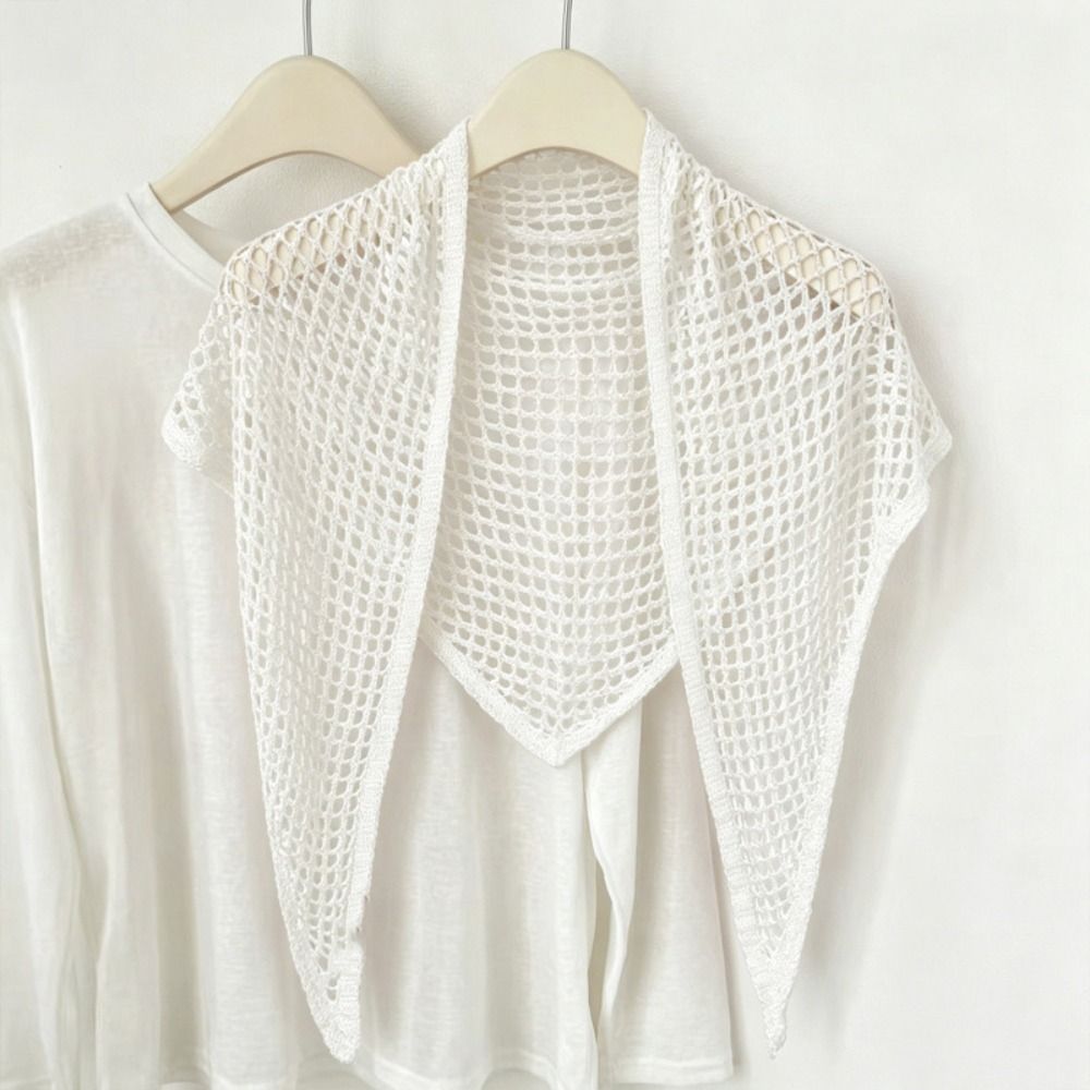 Cachecol Triangular de Cor Sól - Women'S Y2K Accessories avaliação e preço