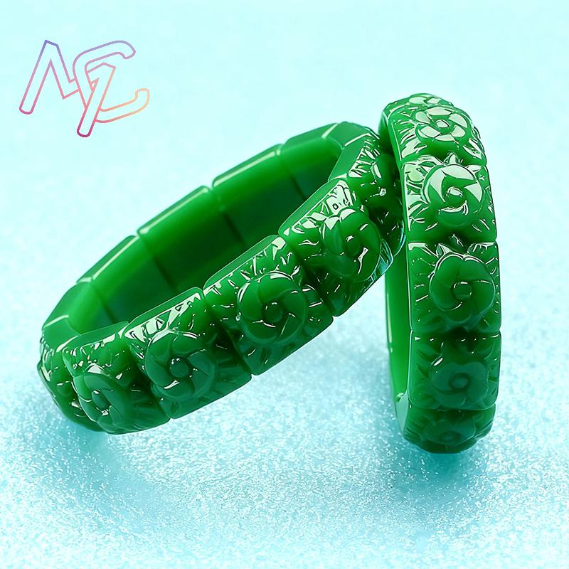 Real jade flor pulseira pulsei - Women Accessories Products avaliação e preço