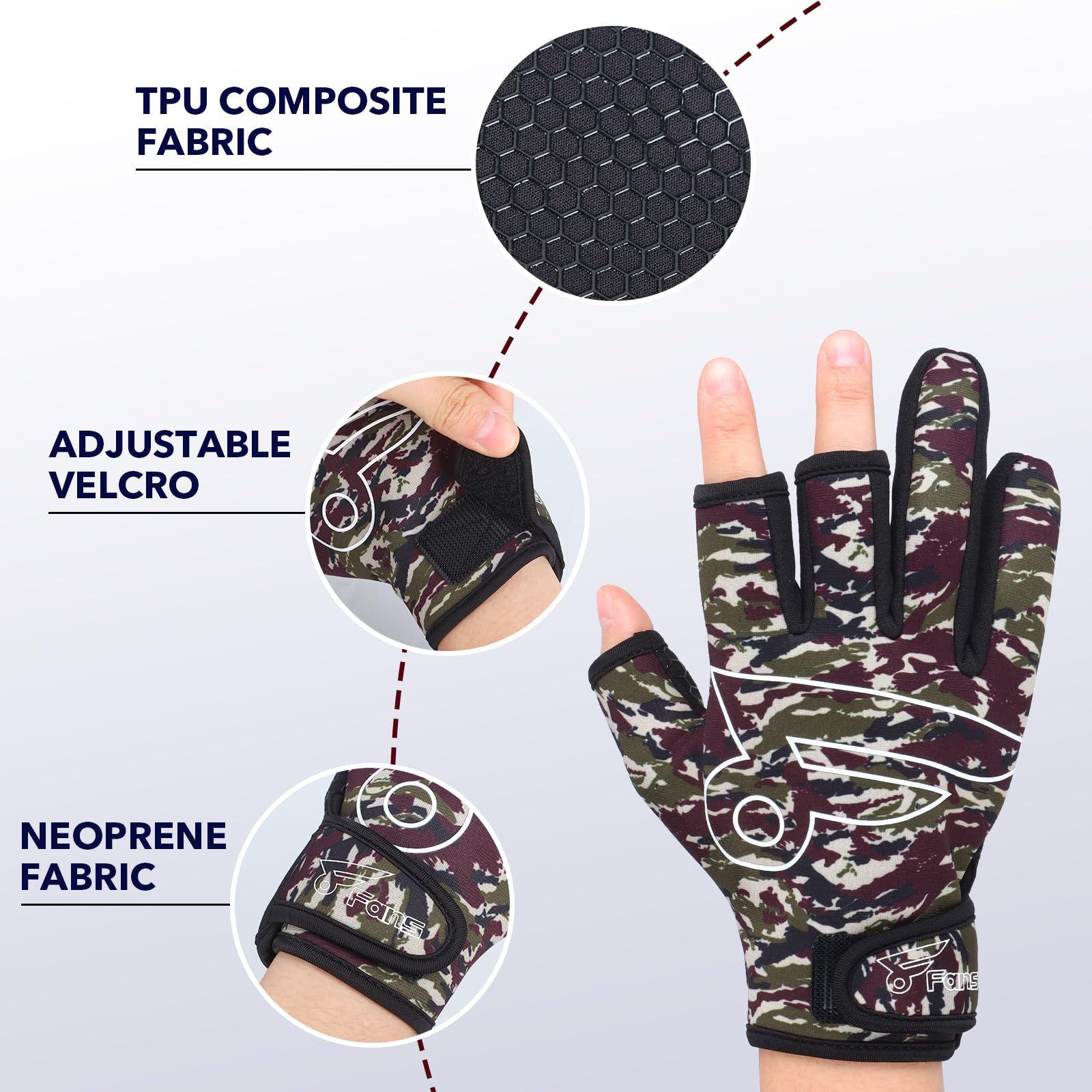 Luvas de pesca com 8 ventilado - Women'S Kayak Accessories avaliação e preço
