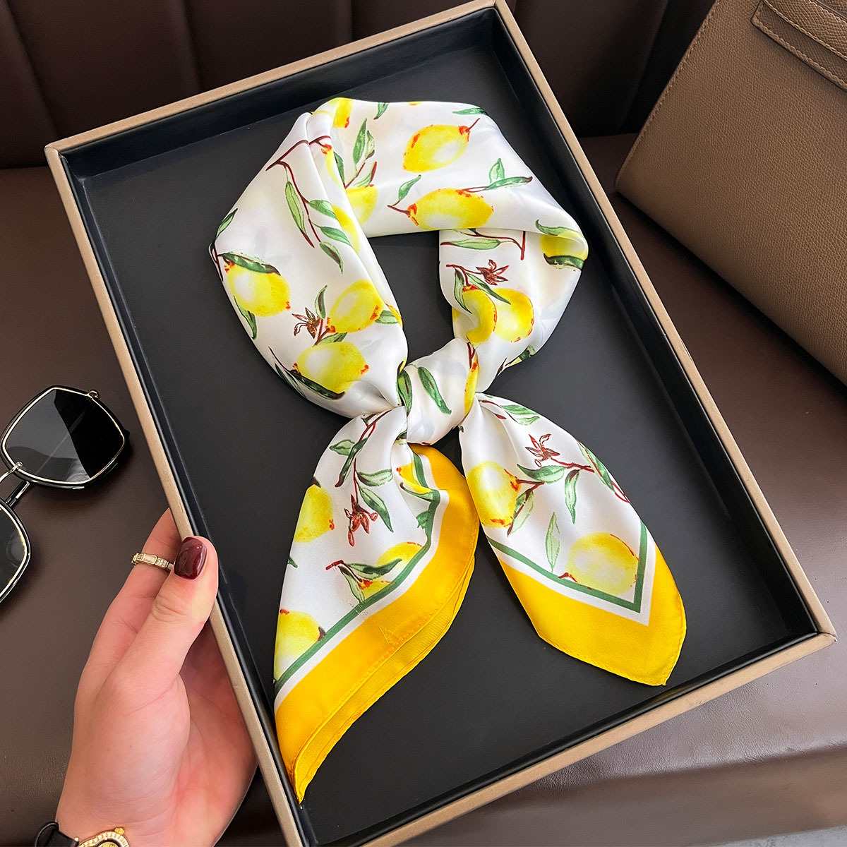 2025 novo lenço de seda quadra - Silk Scarf Square avaliação e preço