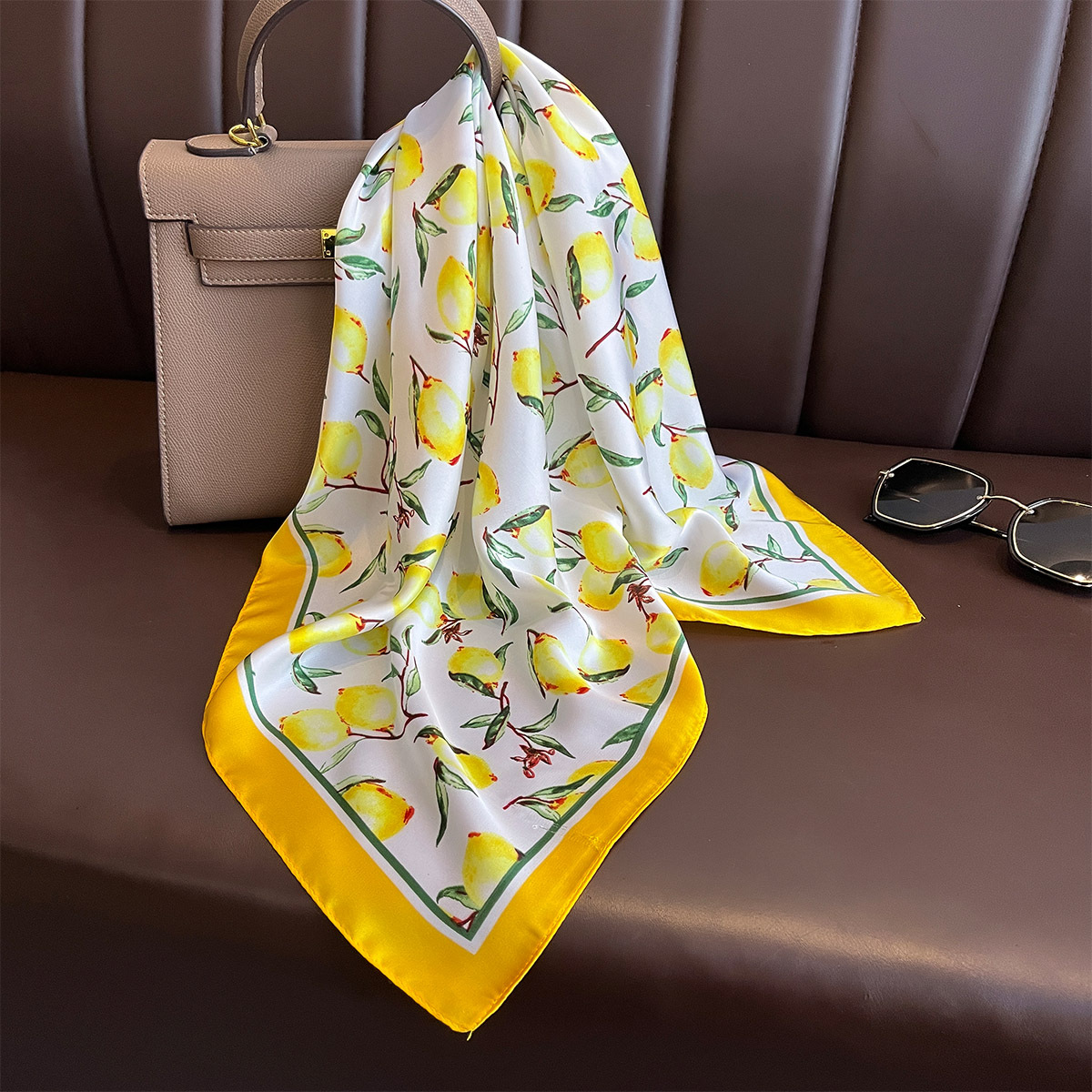 2025 novo lenço de seda quadra - Silk Scarf Square avaliação e preço
