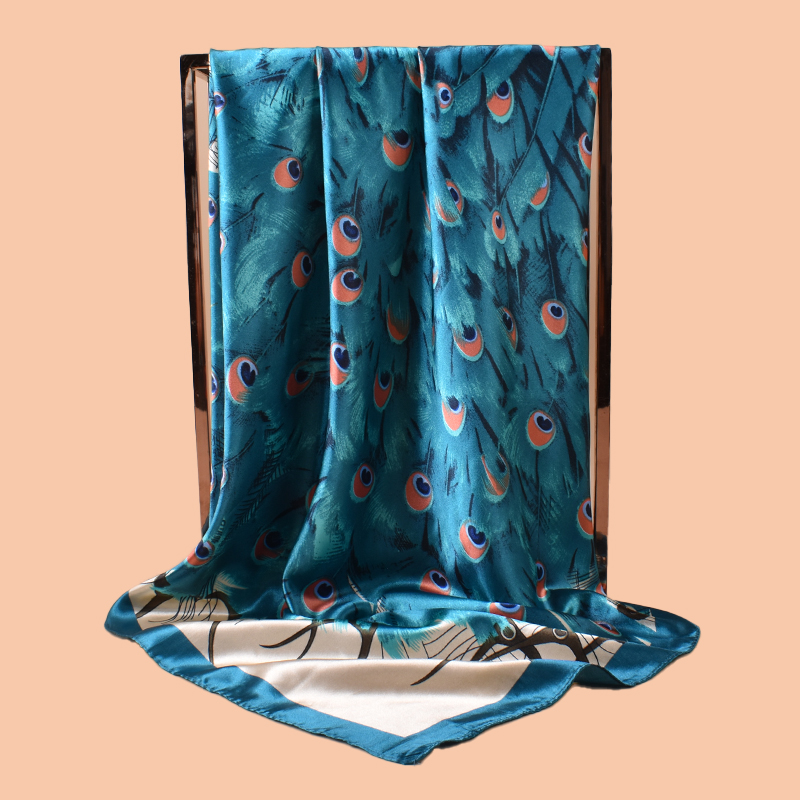 1pc senhoras grande lenço quad - Silk Scarf Square avaliação e preço