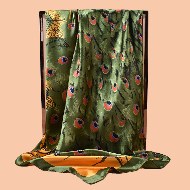 1pc senhoras grande lenço quad - Silk Scarf Square avaliação e preço